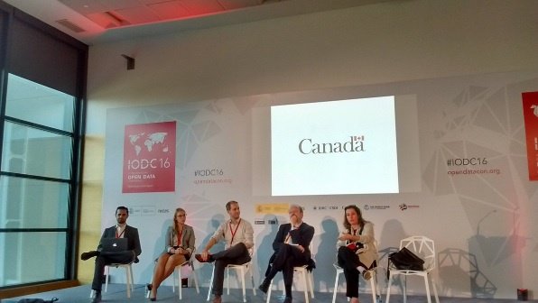 IODC: North America Regional Panel: Ashley Casovan, Canada’s Open Government Portal lead is second from left